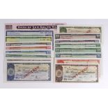 Travellers Cheques Australia (16) SPECIMENS, Australia and New Zealand Bank Ltd, The Bank of