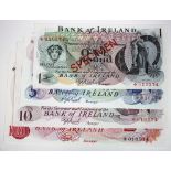 Northern Ireland (4) Bank of Ireland SPECIMEN set comprising 100 Pounds, 10 Pounds, 5 Pounds & 1
