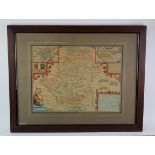 Speed (John). Hand-coloured engraved map, circa 17th Century, 'Hartfordshire Described, The