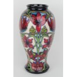 Moorcroft Pottery 'Delonix' vase, by Shirley Hayes, makers marks to base, height 26cm approx. (1st