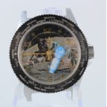 Gents Lucerne Moon Man (Sputnik) Swiss Wristwatch, not working, diameter 35mm approx.
