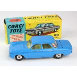 Corgi Toys, no. 229 'Chevrolet Corvair' (pale blue), contained in original box