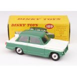 Dinky Toys, no. 189 'Triumph Herald' (green / white), contained in original box