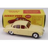 Dinky Toys, no. 195 'Jaguar 3.4 Saloon' (cream), contained in original box