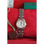 Ladies Rolex oyster perpetual datejust wristwatch circa 2001. The 26mm dial with arabic numerals and