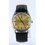 Gents stainless steel cased Nivada Compensamatic wristwatch. Working when catalogued