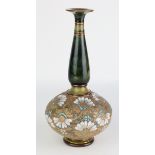 Royal Doulton Slater Patent baluster vase, with long stem, height 27cm approx.