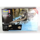 Revell Level 5 Tirpitz 1/350th Platinum Edition scale model kit (05160), contained in original