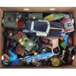 Tinplate. A collection of tinplate toys, including T.N., etc. (sold as seen)