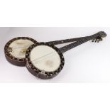 Banjos. Two banjos, comprising 'The Windsor Popular Model 5' banjo & another maker unknown