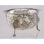 Edwardian silver bowl, hallmarked Dublin 1908 by Weir & Sons. Total weight 186g