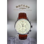 Gents Rotary Chronospeed wristwatch, boxed as new with instructions and a new battery fitted