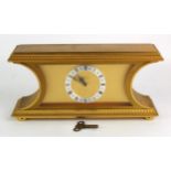 Luxor gilt mantel clock (no. 1601), height 14.5cm, width 29cm, depth 8cm approx. (heavy)