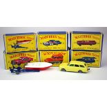 Matchbox Lesney 1-75 Series. Six boxed diecast models, comprising nos. 35, 38, 39, 48, 53 & 55