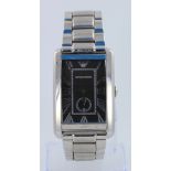 Gents Emporio Armani wristwatch Ref AR-1608. VGC no box but with a new battery fitted