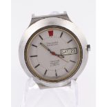 Gents Omega Seamaster Electronic F300Hz wristwatch circa 1970/71. The signed, circular dial with