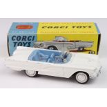 Corgi Toys, no. 215 'Ford Thunderbird Open Sports' (white), contained in original box