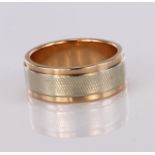 14ct Gold Multi colour Wedding band size K weight 6.5g