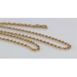 9ct yellow gold Prince of Wales necklace, length 42cm, weight 4.5g. Matching bracelet, length 18.