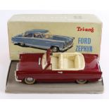 Triang Minic Electric Ford Zephyr Convertible (M005/M010, 1/20 scale), damaged, including crack