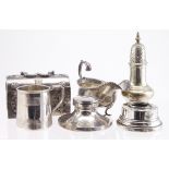 Mixed Silver & White Metal. A collection of mixed silver & white metal items, including inkwells,