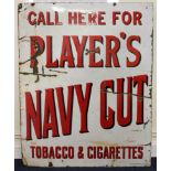 Advertising. A very large enamel advertising sign 'Call Here For Players Navy Cut Tobacco &