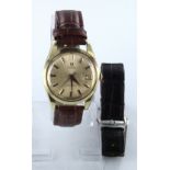 Gents gold plated and stainless steel Omega "Bumper" Seamaster automatic wristwatch, circa 1961.