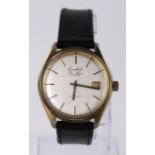 Gents "Conduit De-Luxe" automatic wristwatch. The crean dial with gilt baton markers and date