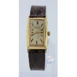 Gents 14k gold filled Tavennes wristwatch circa 1940s. Working when catalogued