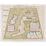 Munster (Sebastian). Hand-coloured engraved map, circa 16th Century, 'Tabula Europae I', 36.5cm x