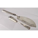 Georgian silver fish slice. Hallmarked 'London 1801', length 29cm, weight 4.5 oz. approx.,