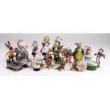 Alice in Wonderland interest. A collection of Alice in Wonderland related items, including pewter
