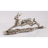 Lucy Kinsella limited edition (10/20) silver Hare, hallmarked Birmingham. Total weight includes base