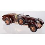 Franklin Mint 1:24 scale 1924 Hispano Suiza Tulipwood precision model, contained in original
