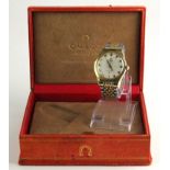 Gents gold plated / stainless steel Omega Constellation automatic wristwatch circa 1956/7. In its