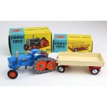 Corgi Toys, no. 54 'Fordson Power Major with Roadless Half Tracks, contained in original box,
