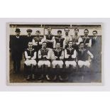 Football - West Ham United original team RP postcard, identified as Youth Cup Finalists 1921. Rare
