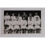 Football - Swansea Town b&w postcard sized press photo of team line up on 22/8/1961 at Preston. Info