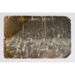 Cardiff Rugby RP postcard c1911, 'Cardiff v Bristol, No 12'. Very scarce but poor condition