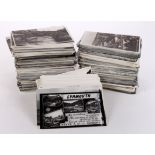 Topographical real photos, mixed collection in long box commencing with letter L, duplication   (