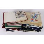 Glory box of World stamp material in several albums / stockbooks. (Qty)