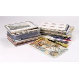 Postcards, vintage & modern, in shoebox, mixture   (approx 260 cards)