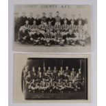 Football - Newport County postcard sized photos/reprints for seasons 1925/6, 1926/7, full squad b&w.