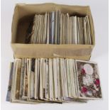 Shoebox packed with mixed range of various old postcards. (qty)