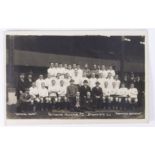 Football - RP postcard of Tottenham Hotspur Season 1919-20. Official team photo. "Crawford