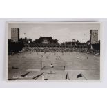 Olympics 1912 RP postcard, 'Stockholm Stadion'. Showing a Football Match in progress during the