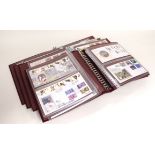 GB - Benham large silk and special covers in four special albums. Very high retail value.