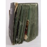 Original mixed selection in distressed album   (approx 158 cards)