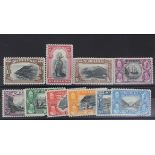 St Helena 1934 set SG114/123 mounted mint cat £425. (10)