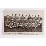 Football - Cardiff City AFC 1913-14 team image, RP postcard, published by Imperial Print Co,